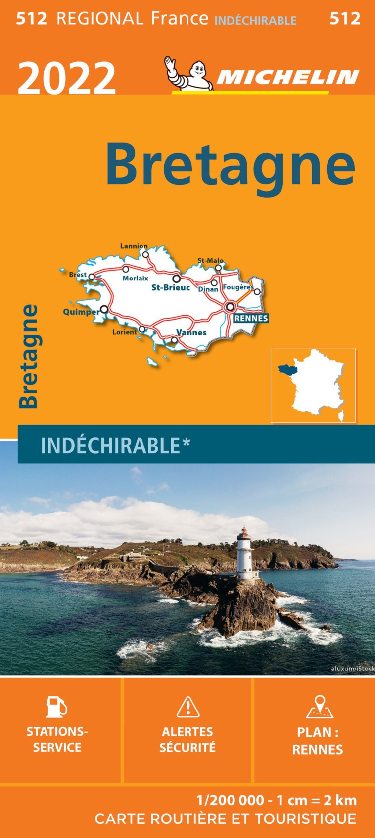 CARTE REGIONALE FRANCE - CARTE REGIONALE BRETAGNE 2022 - XXX - MICHELIN