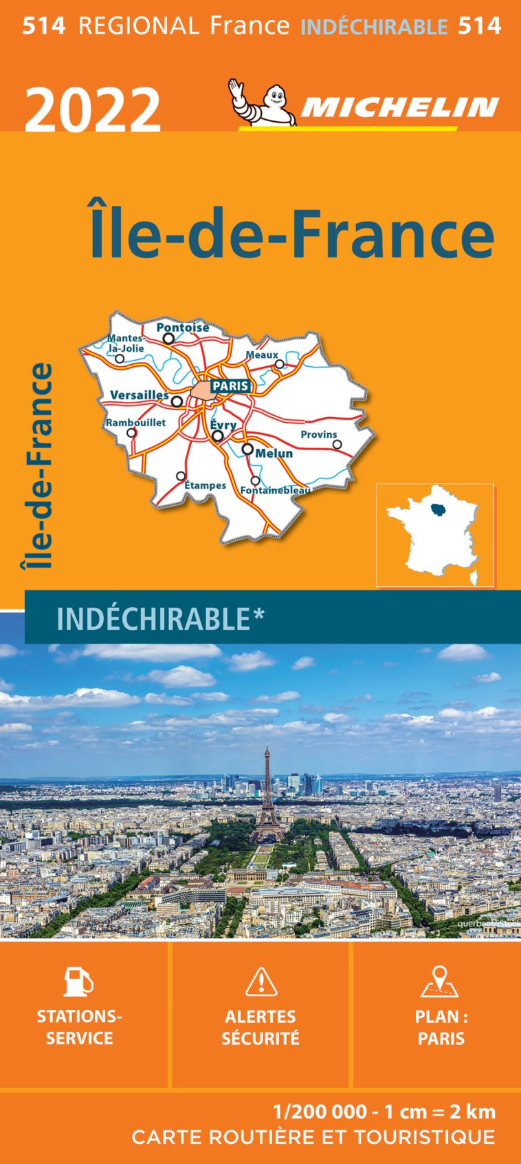 CARTE REGIONALE FRANCE - CARTE REGIONALE ILE-DE-FRANCE 2022 - XXX - MICHELIN