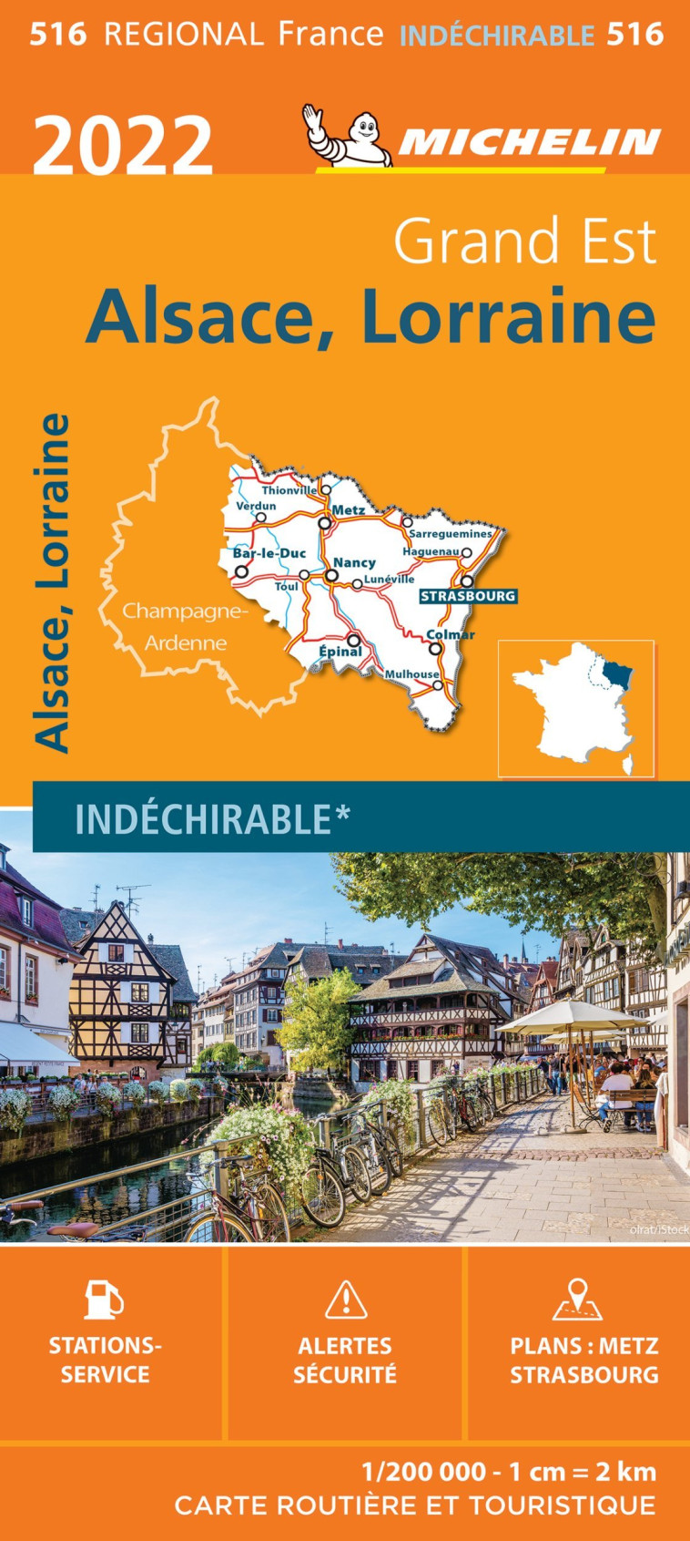 CARTE REGIONALE FRANCE - CARTE REGIONALE ALSACE, LORRAINE 2022 - XXX - MICHELIN