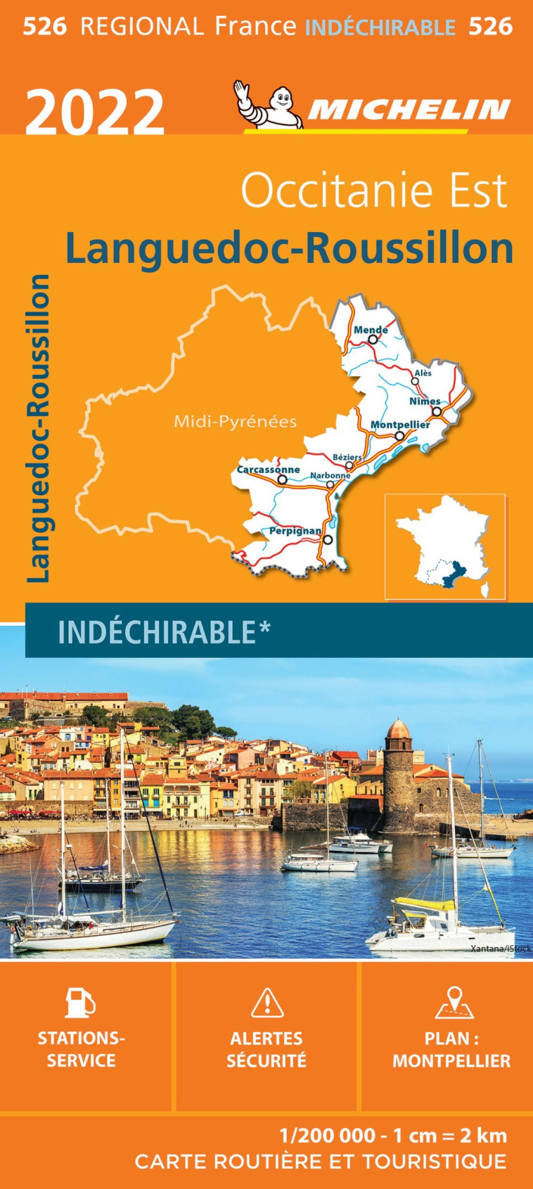 CARTE REGIONALE FRANCE - CARTE REGIONALE LANGUEDOC-ROUSSILLON 2022 - XXX - MICHELIN