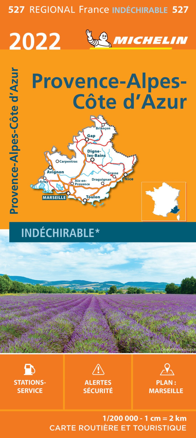 CARTE REGIONALE FRANCE - CARTE REGIONALE PROVENCE-ALPES-COTE D-AZUR 2022 - XXX - MICHELIN