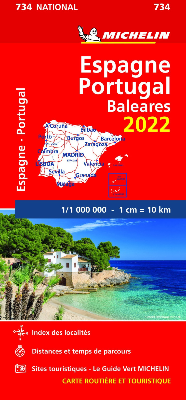 CARTE NATIONALE EUROPE - CARTE NATIONALE ESPAGNE, PORTUGAL 2022 - XXX - MICHELIN