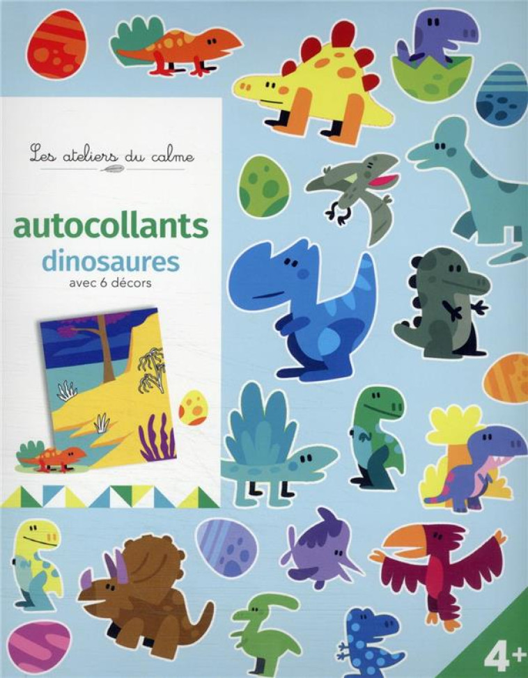 AUTOCOLLANTS DINOS AVEC 6 DECORS - MOSCA - NC