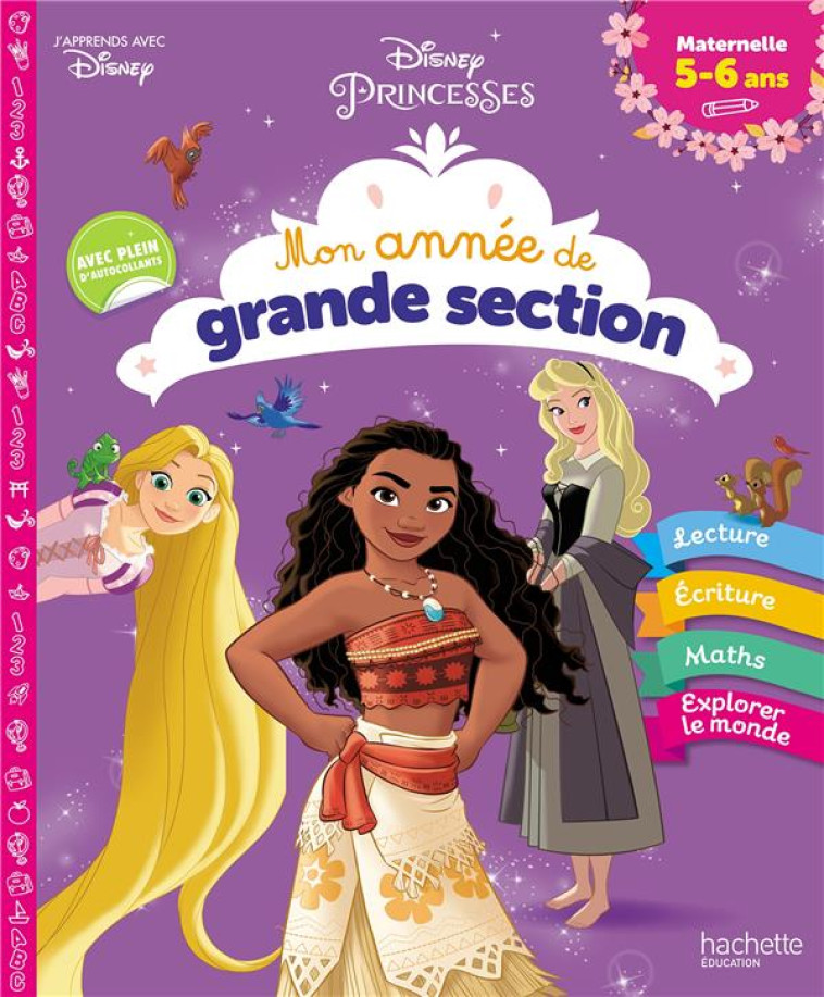 DISNEY - PRINCESSES - MON ANNEE DE GRANDE SECTION (5-6 ANS) - COLLECTIF - HACHETTE