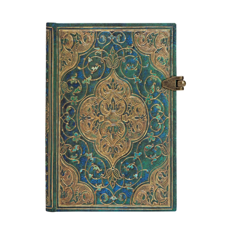 CARNET A COUVERTURE RIGIDE CHRONIQUES TURQUOISES - MINI - LIGNE - 240 P. - XXX - PAPERBLANKS