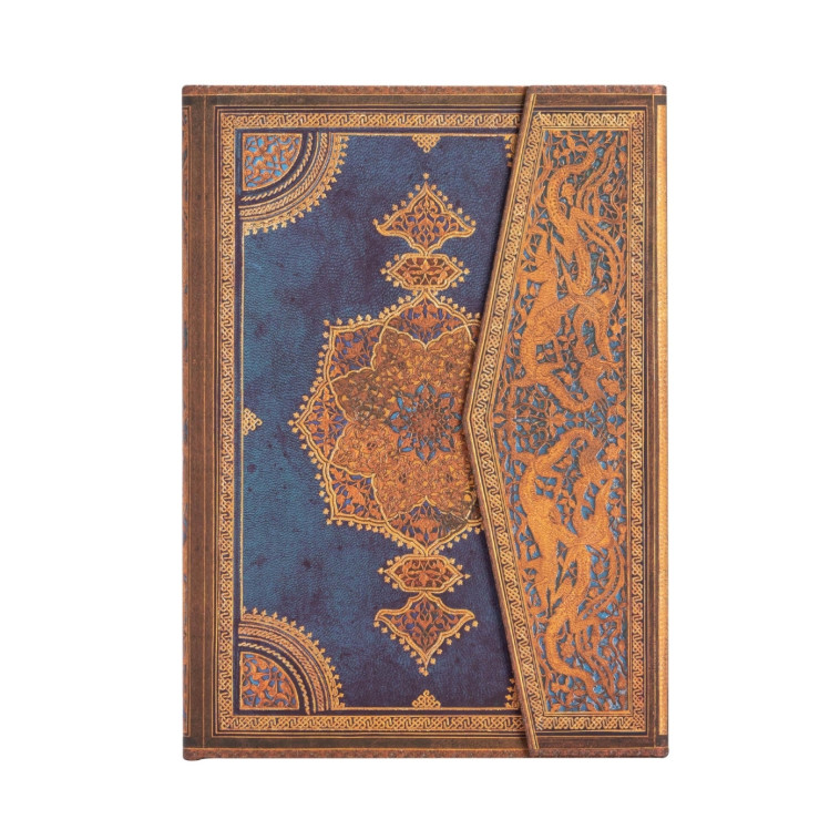 CARNET A COUVERTURE RIGIDE SAFAVIDE INDIGO - MIDI - NON LIGNE - 144 P. - XXX - PAPERBLANKS