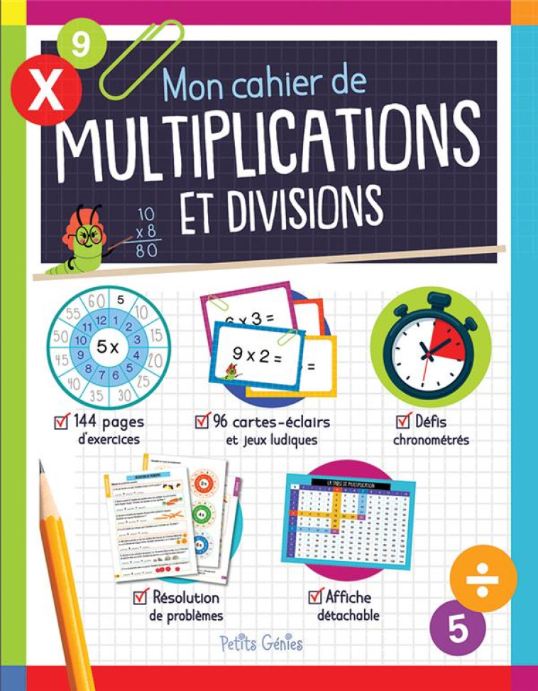 MON CAHIER DE MULTIPLICATIONS ET DIVISIONS - BARBEAU/SHUTTERSTOCK - NC