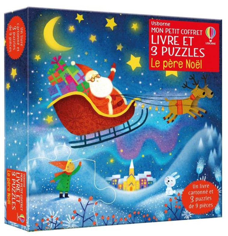 LE PERE NOEL - MON PETIT COFFRET LIVRE ET 3 PUZZLES - NOLAN/DABIJA - NC