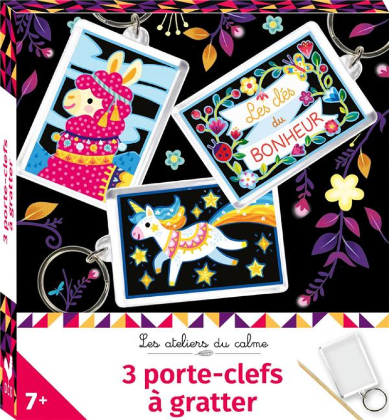 PORTE-CLEFS A GRATTER - MINI-BOITE AVEC ACCESSOIRES - FABRE LEA - NC