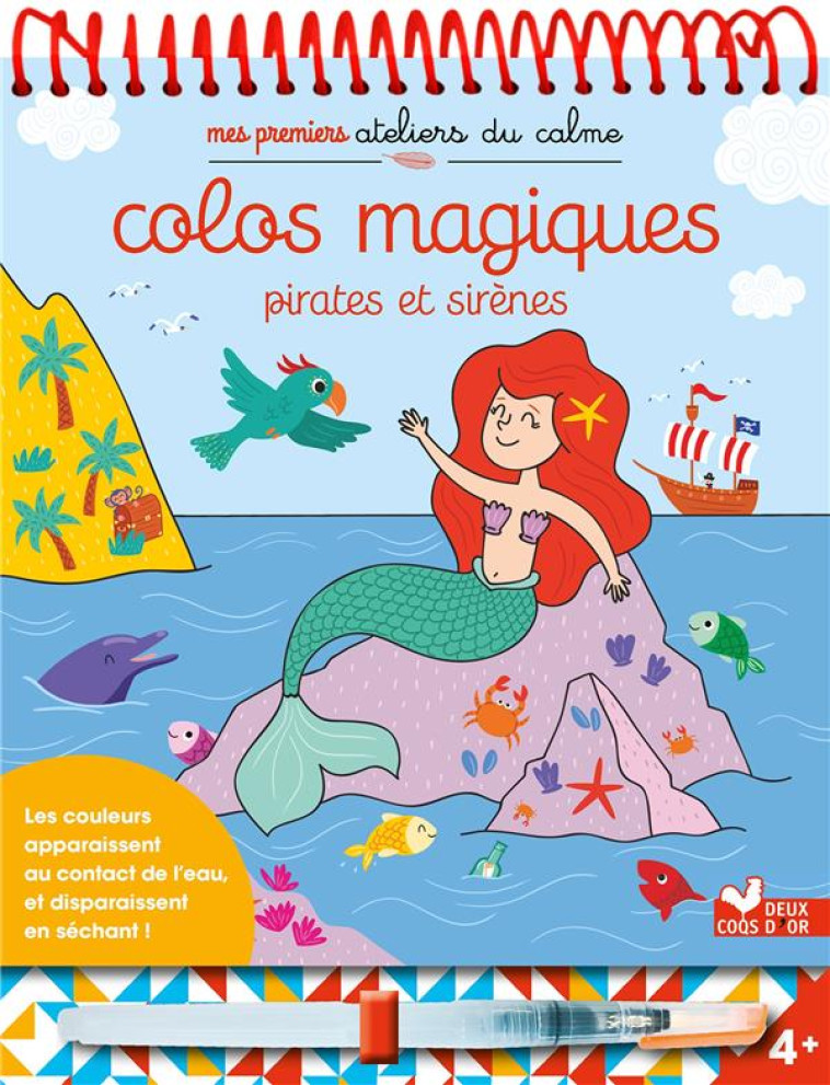 COLOS MAGIQUES PIRATES ET SIRENES - BLOC AVEC FEUTRE A EAU - SOLENNE & THOMAS - HACHETTE