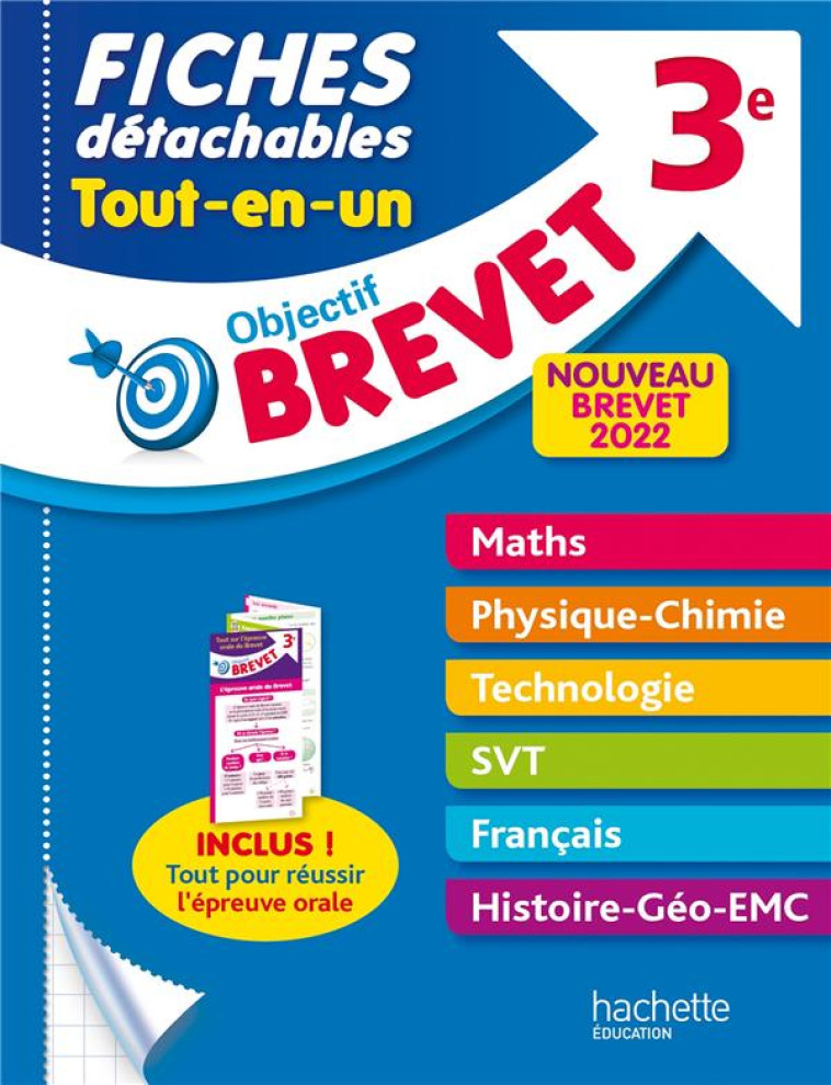 OBJECTIF BREVET FICHES TOUT-EN-UN 2022 - CLAMART/DESSAINT - HACHETTE