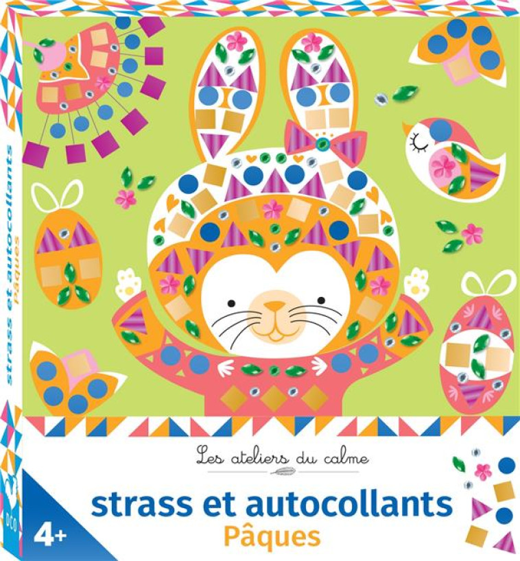 STRASS ET AUTOCOLLANTS PAQUES - MINI BOITE AVEC ACCESSOIRES - DE PAGE ALICE - NC