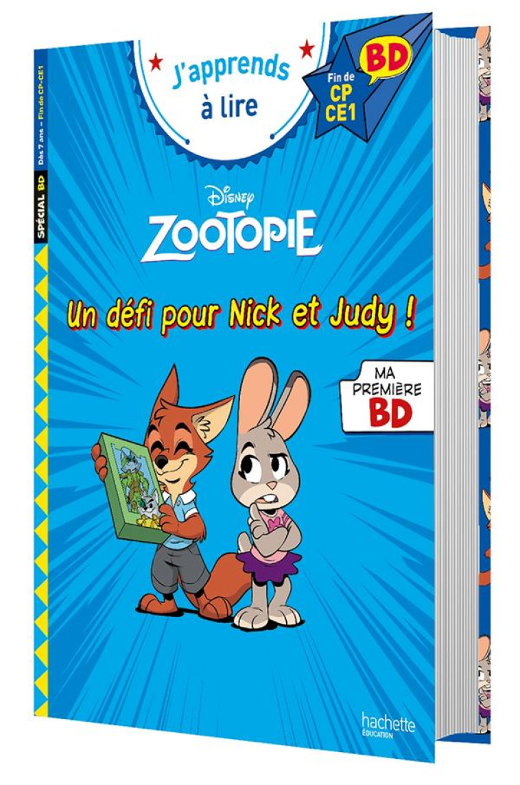 DISNEY  BD  FIN DE CP- CE1 - ZOOTOPIE - UN DEFI POUR NICK ET JUDY ! - ALBERTIN ISABELLE - HACHETTE