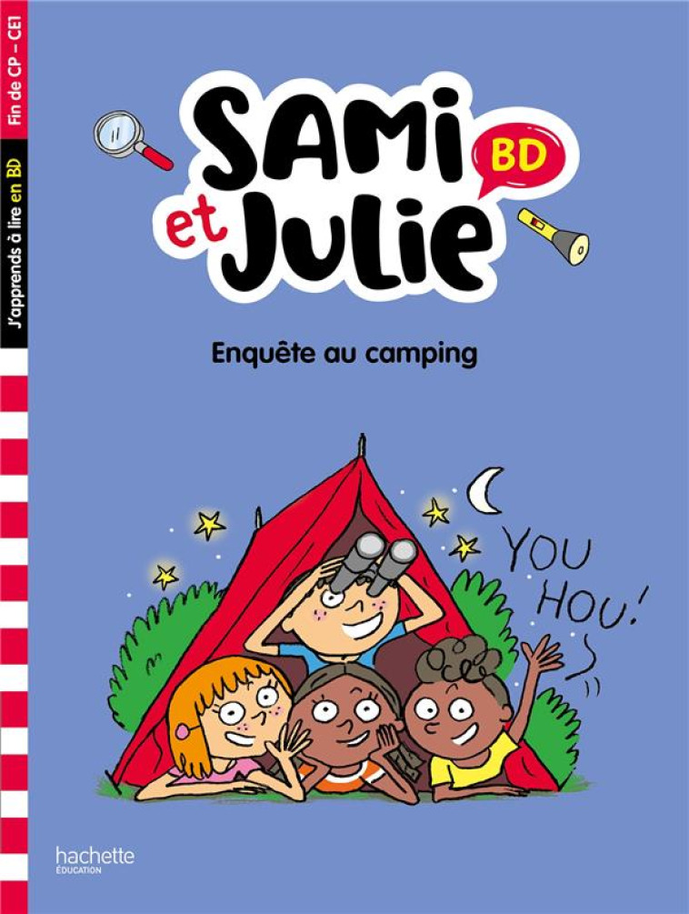 SAMI ET JULIE BD FIN DE CP- CE1 - ENQUETE AU CAMPING - BONTE/MASSONAUD - HACHETTE