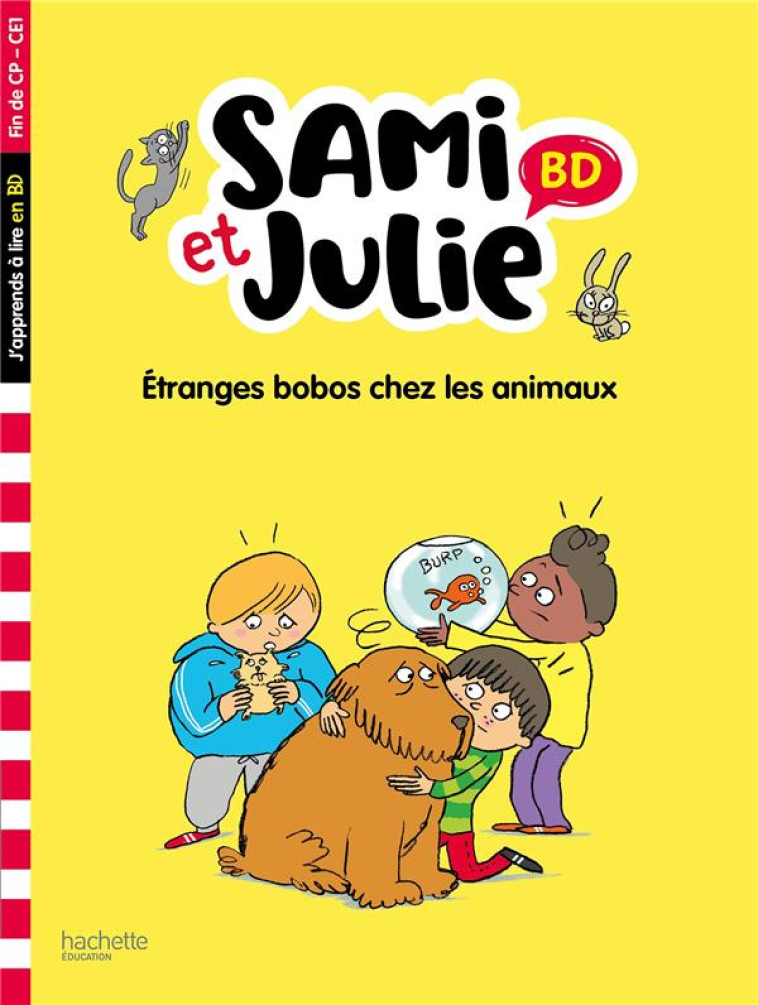 SAMI&JULIE BD CP- CE1 ETRANGES BOBOS CHEZ LES ANIMAUX - BONTE/LEBRUN/AUDRAIN - HACHETTE