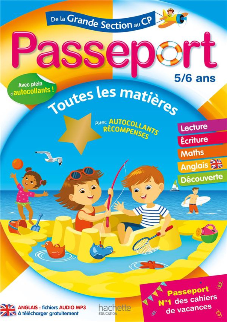 PASSEPORT - DE LA GRANDE SECTION AU CP - CAHIER DE VACANCES 2022 - EXBRAYAT/BLANDINO - HACHETTE