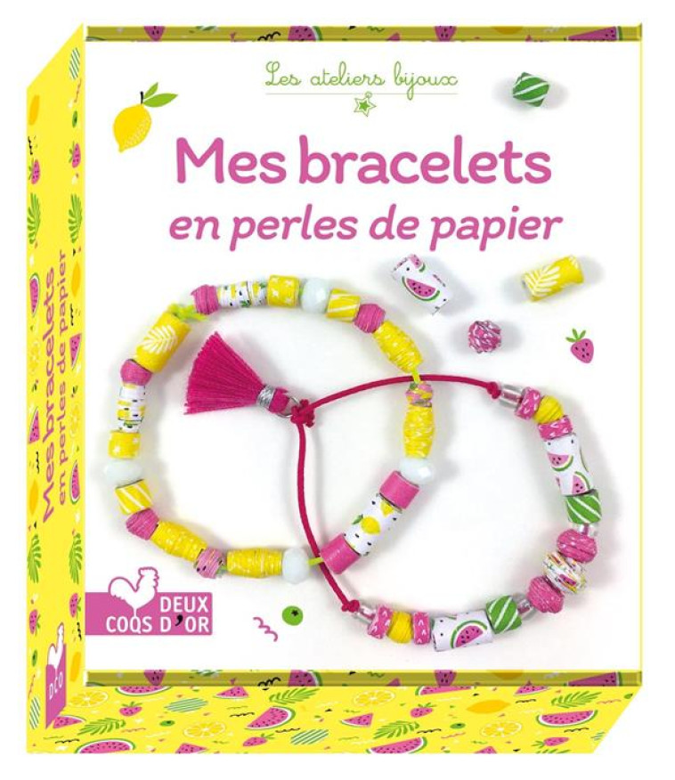 MES BRACELETS EN PERLES DE PAPIER - MINI COFFRET AVEC ACCESSOIRES - MADEMOISELLE LUPIN - HACHETTE