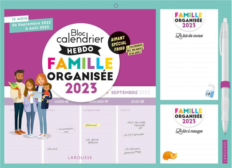 LE PETIT CALENDRIER HEBDO DE LA FAMILLE ORGANISEE 2022 - 2023 - XXX - NC