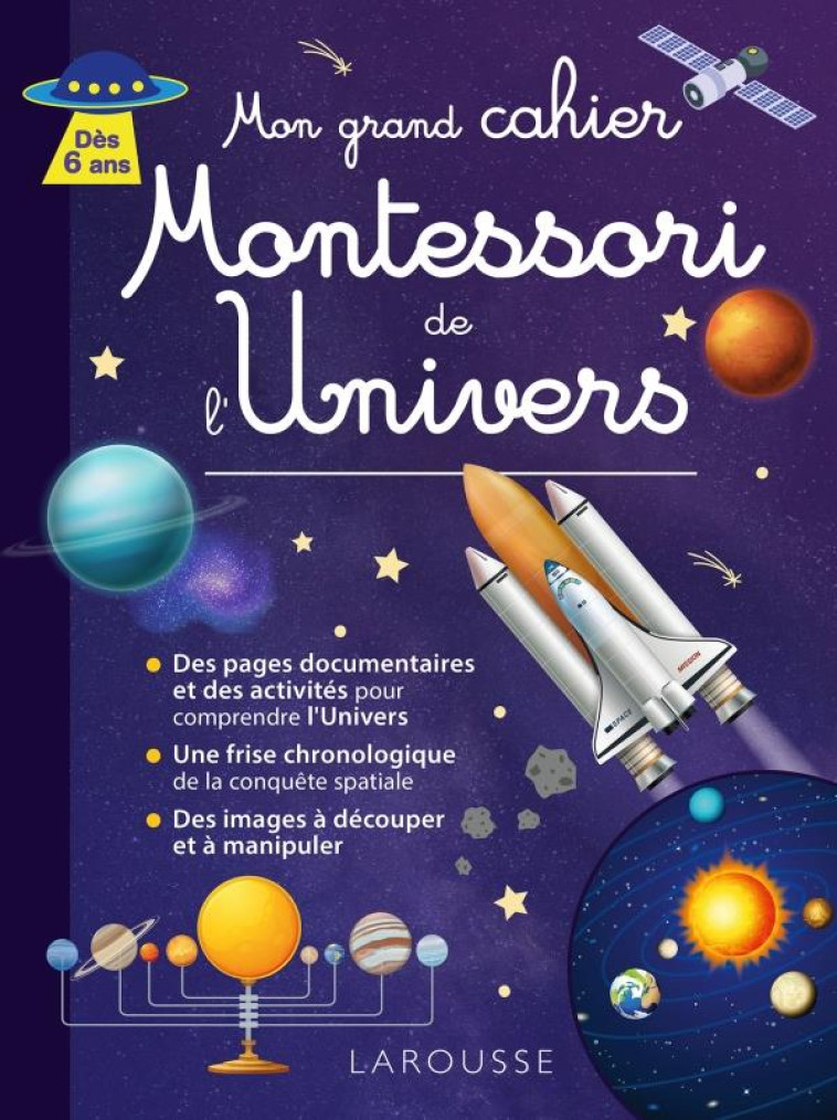 MON GRAND CAHIER MONTESSORI DE L-UNIVERS - COLLECTIF - LAROUSSE