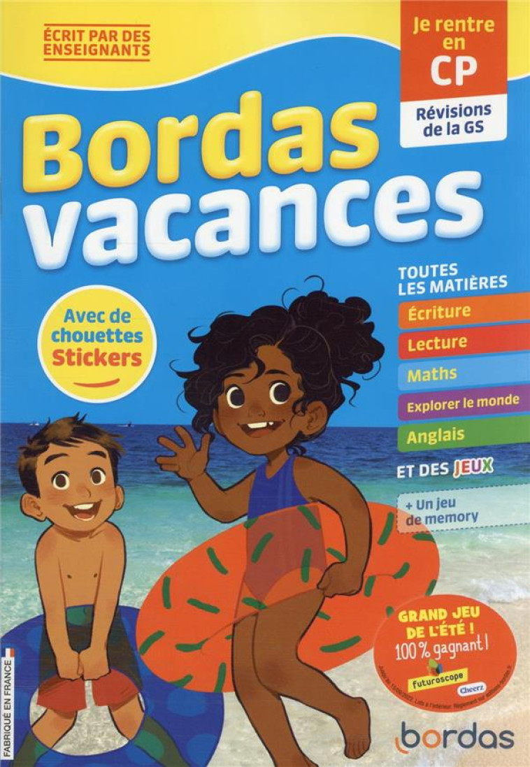 BORDAS VACANCES - JE RENTRE EN CP - BOLIN/FABRE - BORDAS