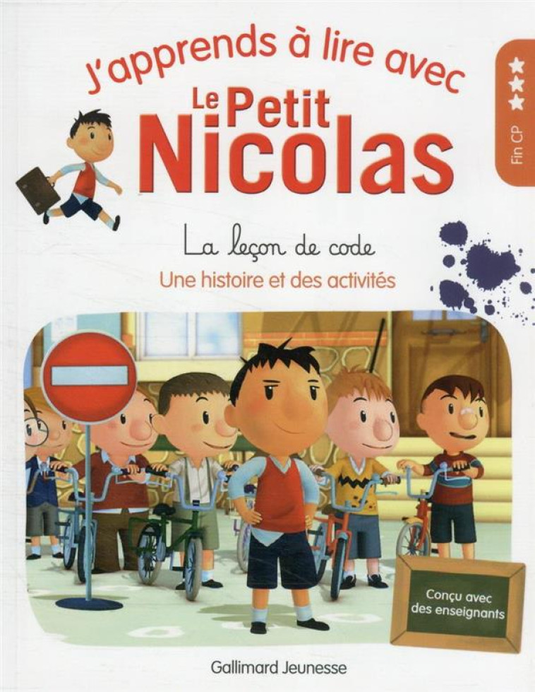 J-APPRENDS A LIRE AVEC LE PETIT NICOLAS - T12 - LA LECON DE CODE - DEMARIA MARJORIE - GALLIMARD