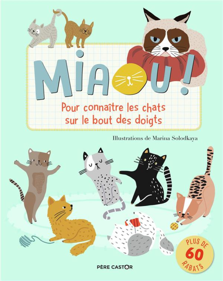 MIAOU ! - POUR CONNAITRE LES CHATS SUR LE BOUT DES DOIGTS - SOLODKAYA/PORTER - FLAMMARION