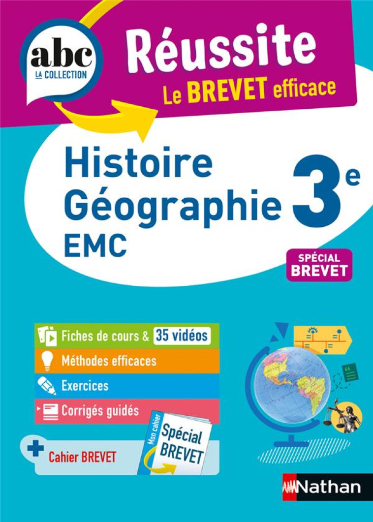 ABC REUSSITE HISTOIRE-GEO ENSEIGNEMENT MORAL ET CIVIQUE 3E - BREVET 2023 - PRALON/LOUIS/GENET - CLE INTERNAT