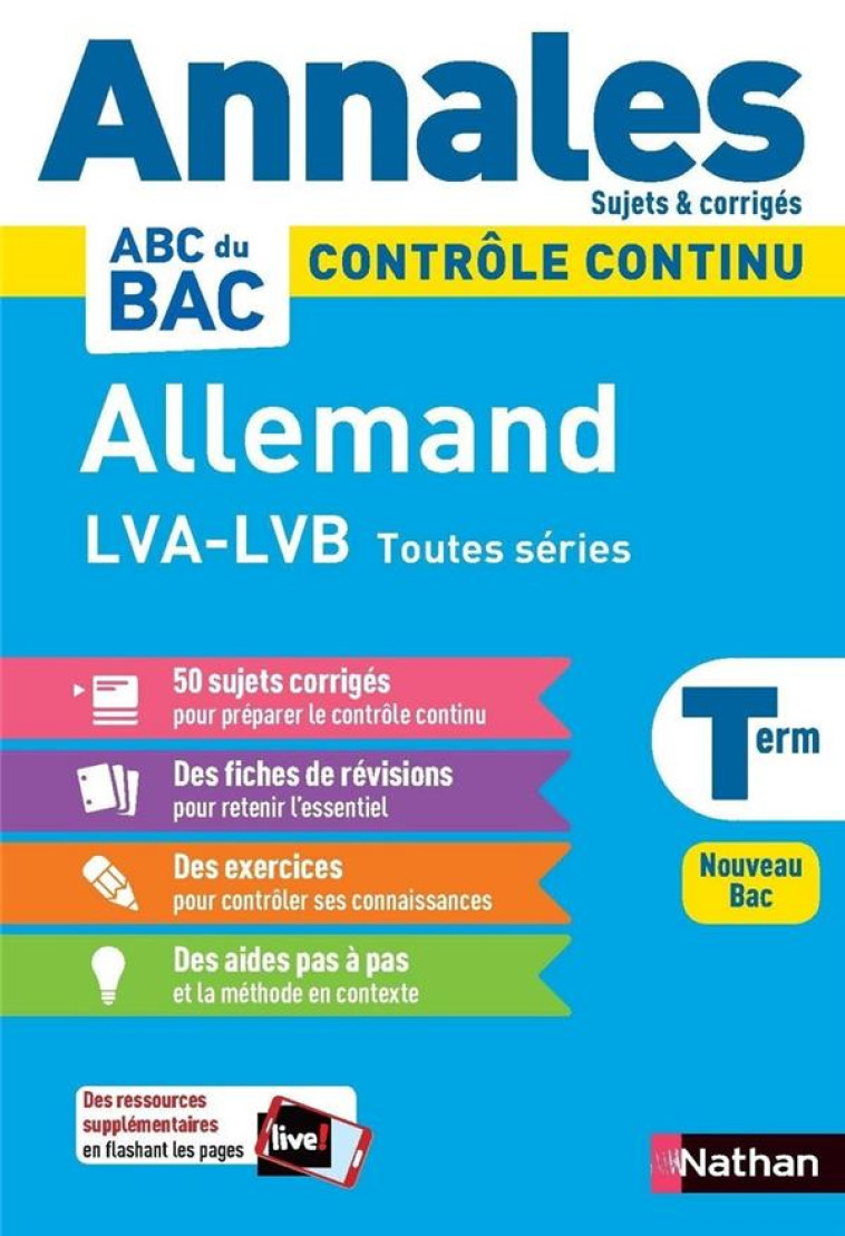 ANNALES BAC 2024 ALLEMAND TERMINALE - CORRIGE - GAUDUCHEAU PIERRE - CLE INTERNAT