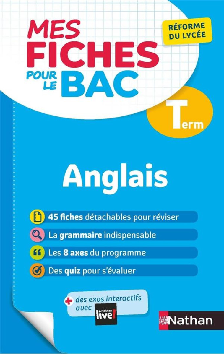 MES FICHES POUR LE BAC ANGLAIS TERM - VIEIRA ROSELYNE - CLE INTERNAT