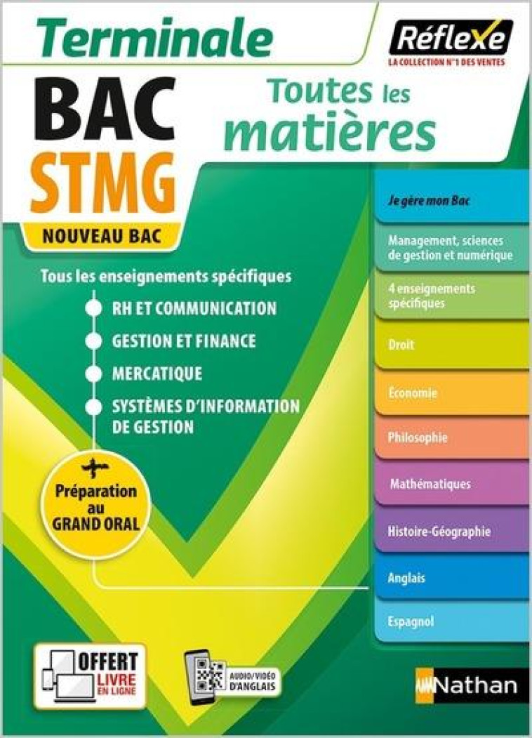 TOUTES LES MATIERES STMG TERMINALE - REFLEXE N 24 2021 - TOME 24 - VOL24 - CARNAT/DELAROCQUE - CLE INTERNAT