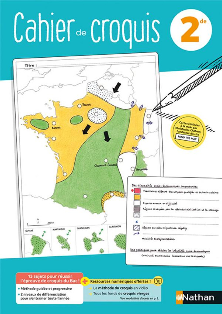 L-EPREUVE DU CROQUIS - 2DE - CAHIER 2021 - BORIES/CHABERT/JANIN - CLE INTERNAT