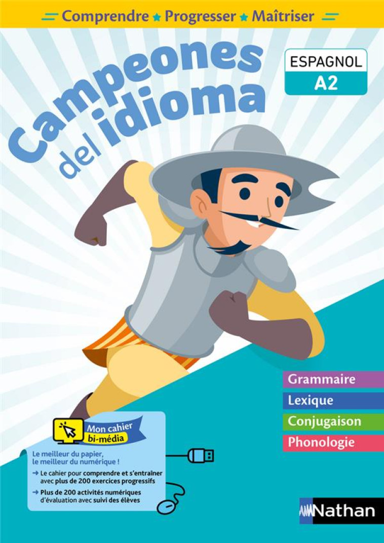 CAMPEONES DEL IDIOMA - CAHIER A2 - COMPRENDE, PROGRESSER, MAITRISER - BRENOT/JORNA/HOULES - CLE INTERNAT