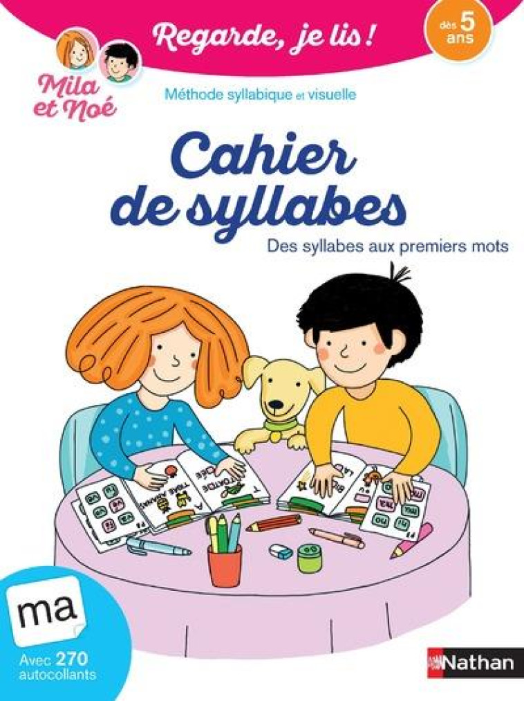 CAHIER DE SYLLABES DES 5 ANS - REGARDE, JE LIS ! - BATTUT/COSNEAU - Nathan