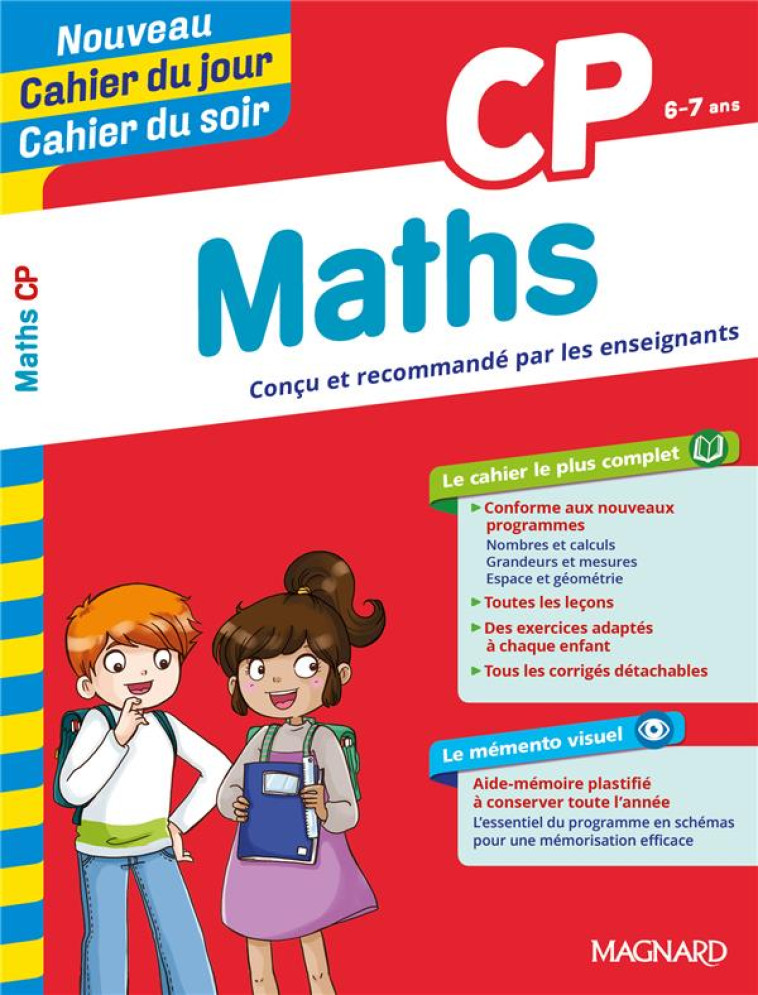 MATHS CP - CAHIER DU JOUR CAHIER DU SOIR - WORMSER/SEMENADISSE - MAGNARD