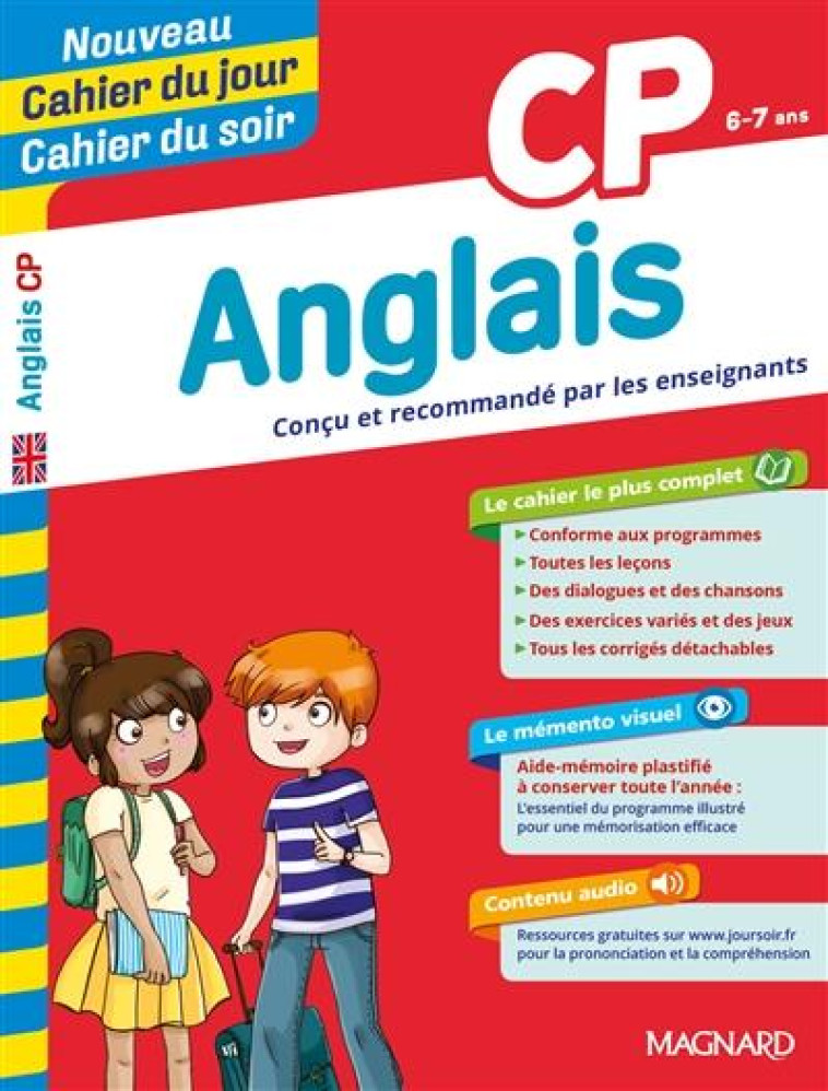 ANGLAIS CP - NOUVEAU CAHIER DU JOUR CAHIER DU SOIR - CONCU ET RECOMMANDE PAR LES ENSEIGNANTS - MANCEL/BERGE - MAGNARD