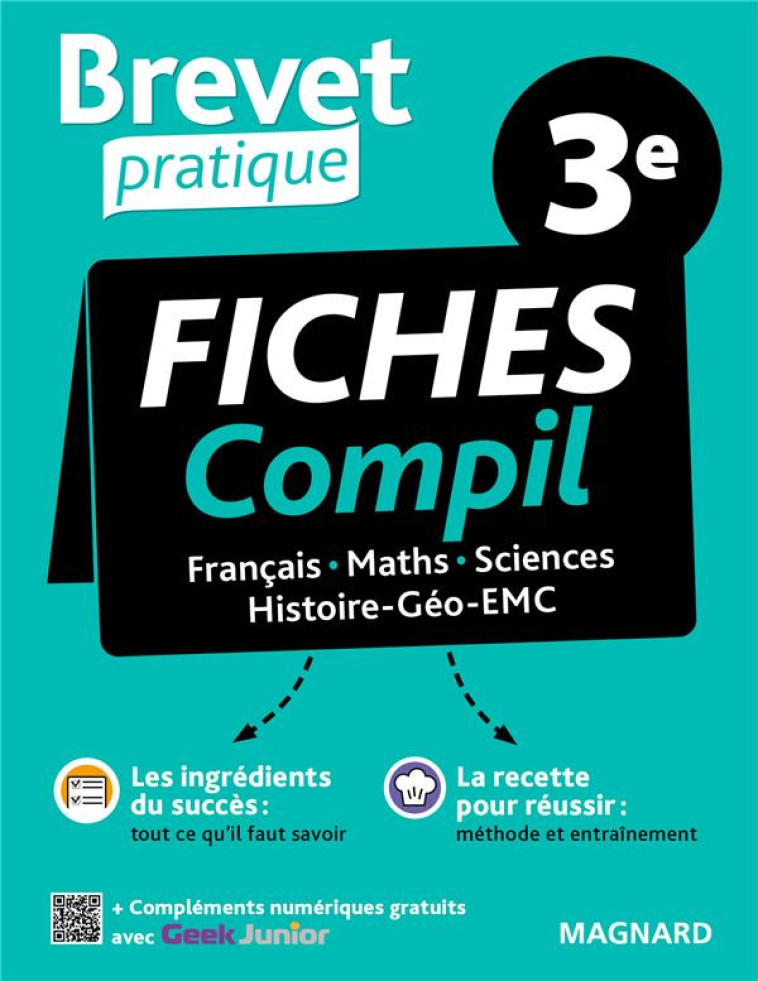 BREVET PRATIQUE COMPIL DE FICHES EXAMEN 3E BREVET 2024 - FRANCAIS, MATHS, HISTOIRE-GEO-EMC, SCIENCES - COLY/RENOUF/DABOVAL - MAGNARD