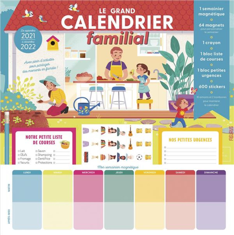 LE GRAND CALENDRIER FAMILIAL 2021-2022 - DOUBRERE/FABRE - NC