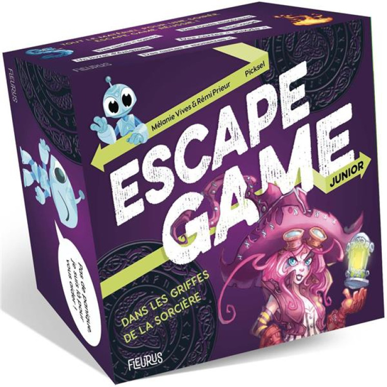 ESCAPE GAME JUNIOR - DANS LES GRIFFES DE LA SORCIERE (COFFRET) - PRIEUR/VIVES - FLEURUS