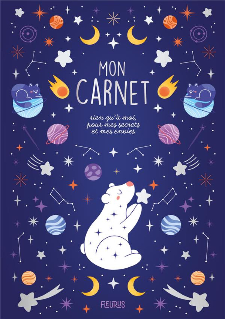 MON CARNET RIEN QU-A MOI, POUR MES SECRETS ET MES ENVIES - CELESTE - BLANC MARION - NC