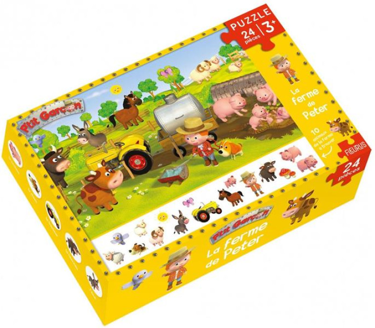 PUZZLE P-TIT GARCON - LA FERME DE PETER (24 PIECES) - BELINEAU/NESME - NC