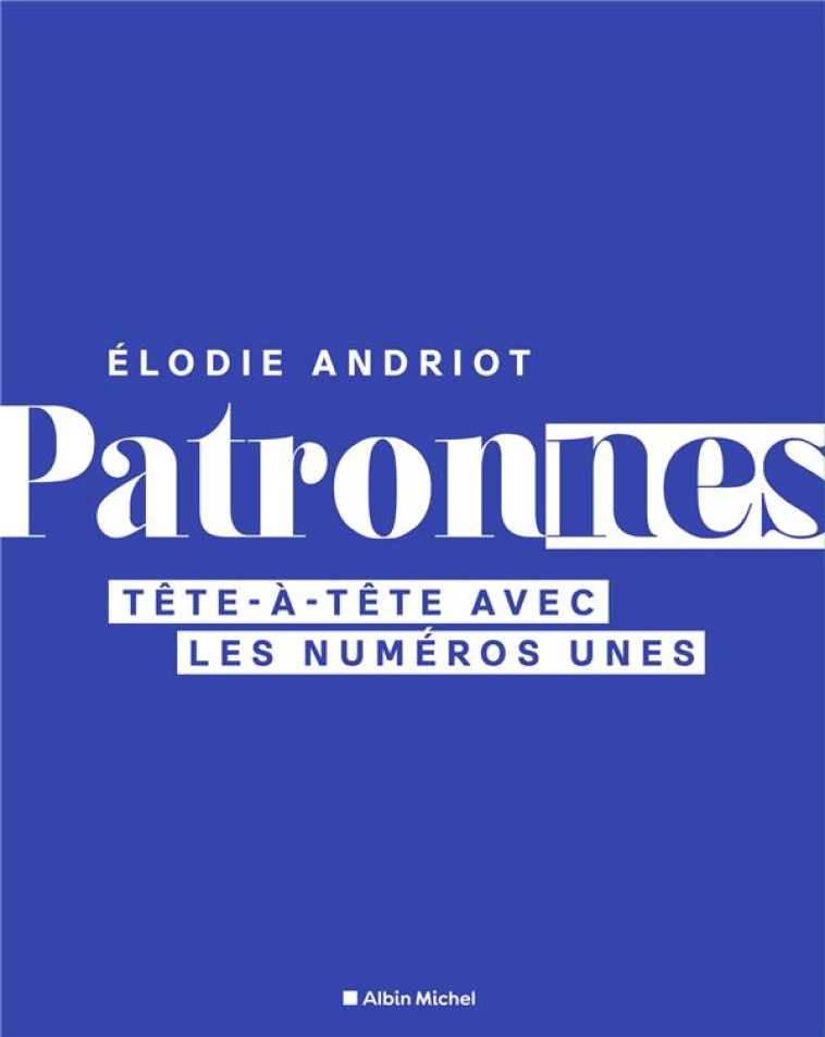 PATRONNES - TETE-A-TETE AVEC LES NUMEROS UNES - ANDRIOT ELODIE - ALBIN MICHEL