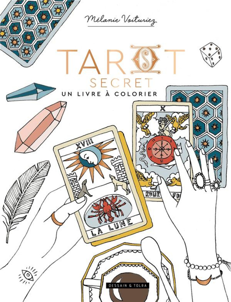 TAROT SECRET, UN LIVRE A COLORIER - VOITURIEZ MELANIE - NC