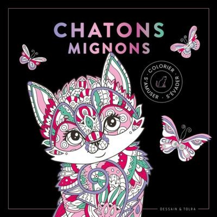 BLACK COLORIAGE CHATONS MIGNONS - XXX - PU SEPTENTRION