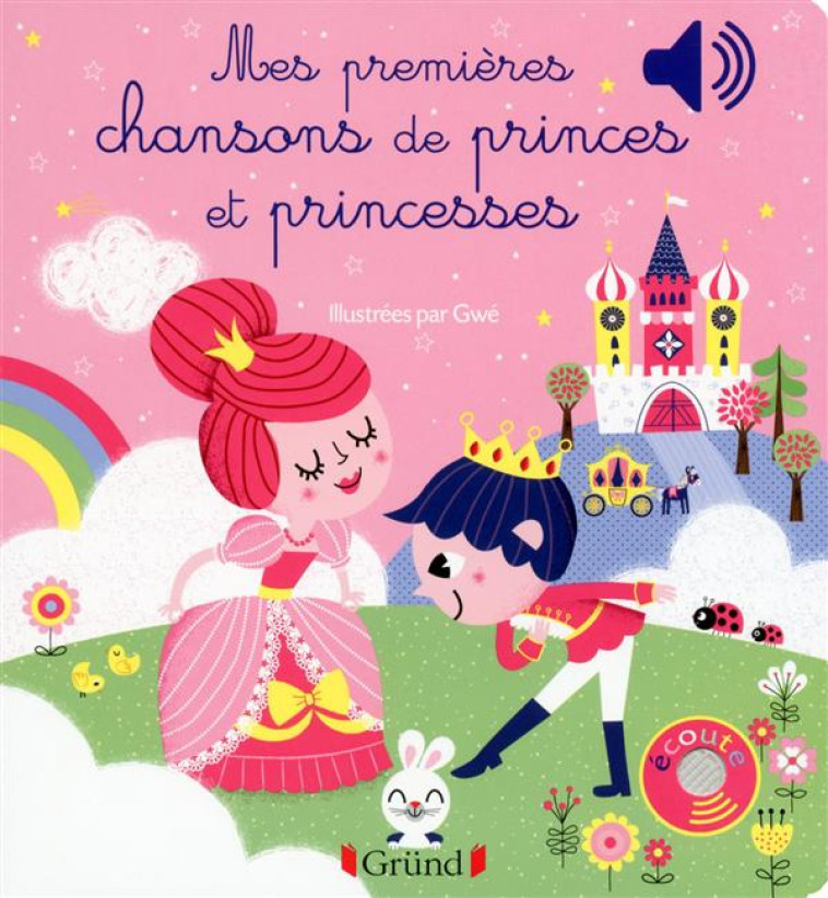 MES PREMIERES CHANSONS DE PRINCES ET PRINCESSES - LIVRE SONORE AVEC 6 PUCES - DES 1 AN - DUDEK/GWE - Gründ