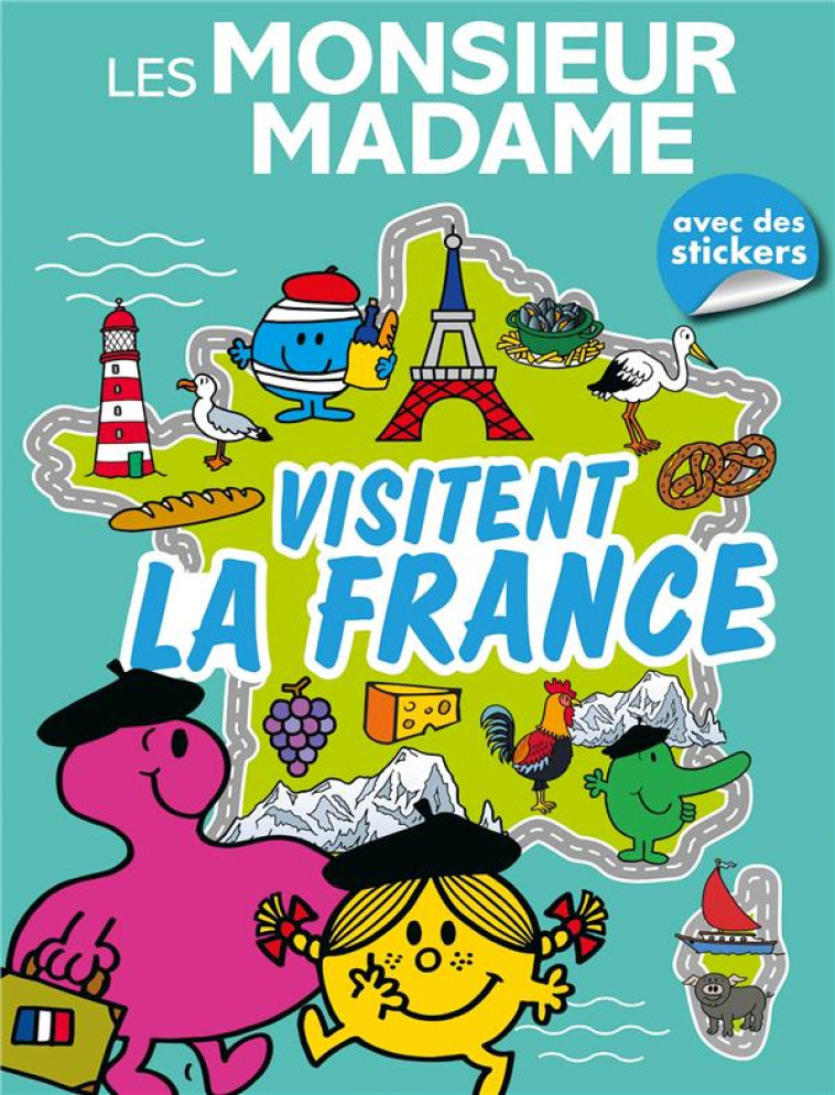 LES MONSIEUR MADAME VISITENT LA FRANCE - LIVRE D-ACTIVITES - ACTIVITES ET AUTOCOLLANTS - XXX - HACHETTE