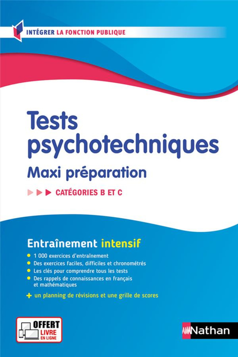 TESTS PSYCHOTECHNIQUES - MAXI PREPARATION. CATEGORIES B ET C - 2024-2025 - N  55 - SIMONIN ELISABETH - CLE INTERNAT