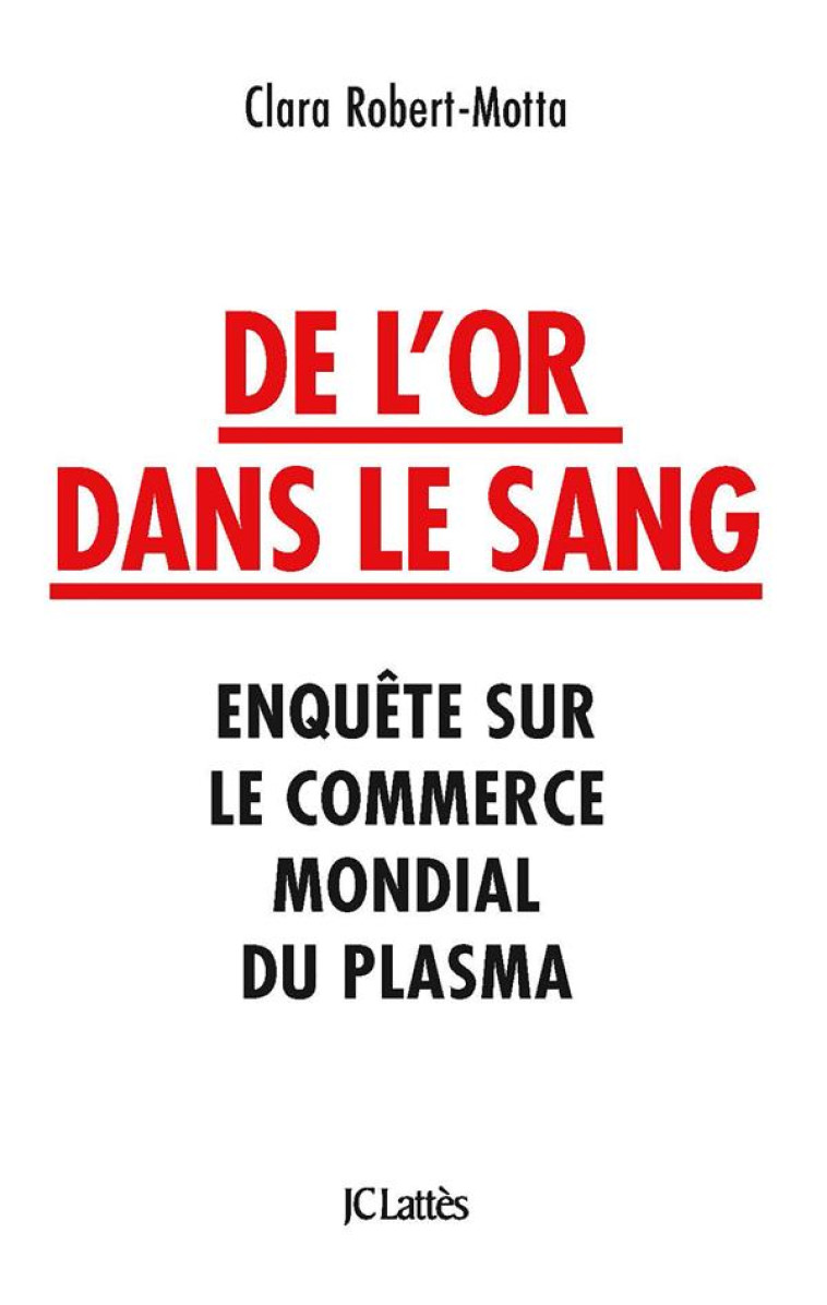 DE L-OR DANS LE SANG - ROBERT-MOTTA CLARA - CERF