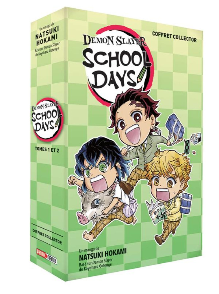 COFFRET DEMON SLAYER SCHOOL DAYS T01 & T02 - GOTOUGE/HOKAMI - PANINI