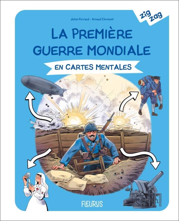 La Première Guerre mondiale en cartes mentales - Ferrand Julien, Clermont Arnaud - FLEURUS