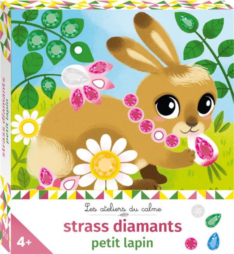 STRASS DIAMANTS PETIT LAPIN - MINI BOITE AVEC ACCESSOIRES - DOGLIANI - NC